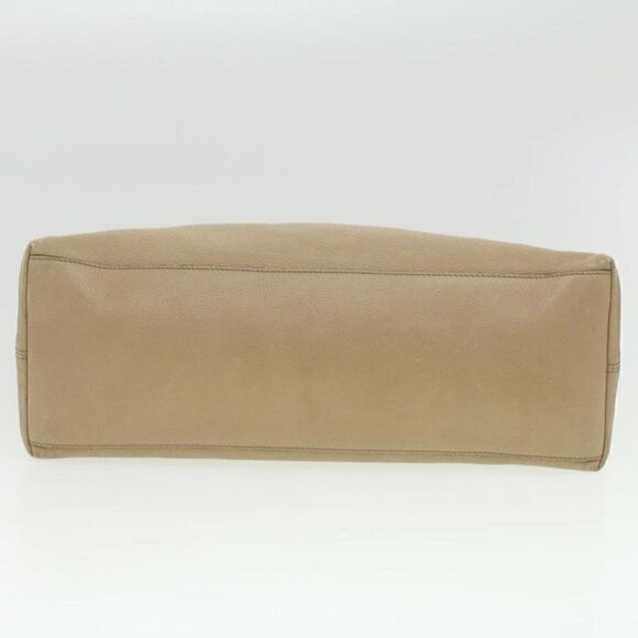 GUCCI Chain Soho Shoulder Bag Leather Beige - Picture 5 of 15